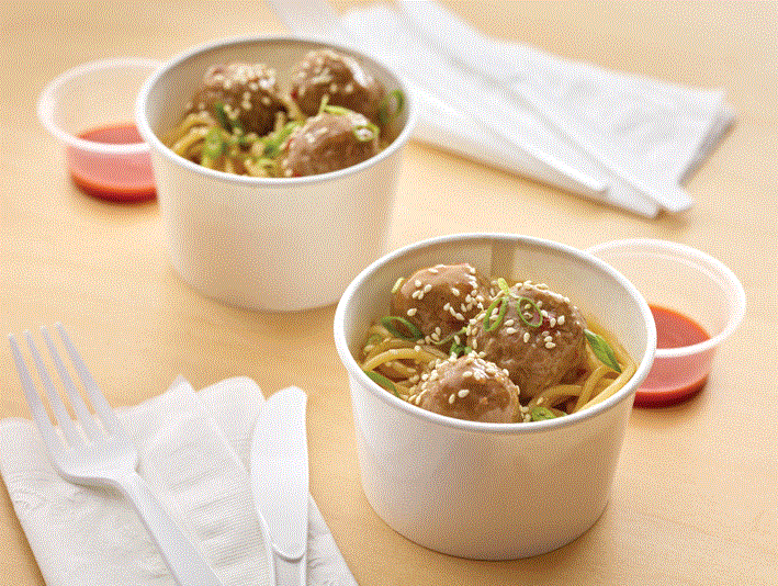 Kung Pao Meatballs & Noodles